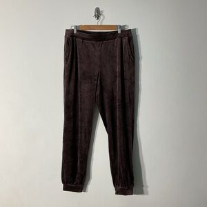 Uniqlo Velour Purple Joggers